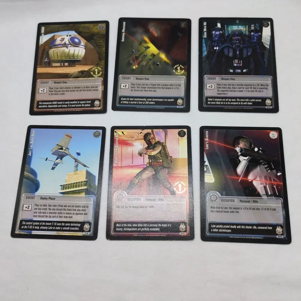 (21) Jedi Knights Common Uncommon Rare Cards Some Gold First Day